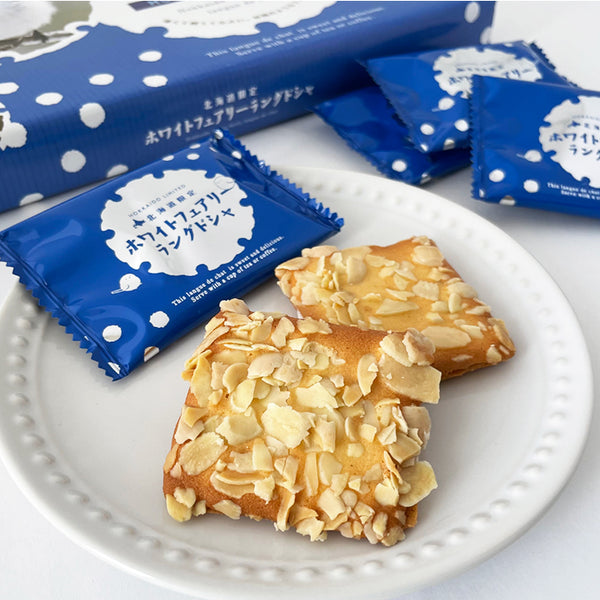 北海道限定 雪國銀喉長尾山雀系列 杏仁貓舌餅乾 12枚