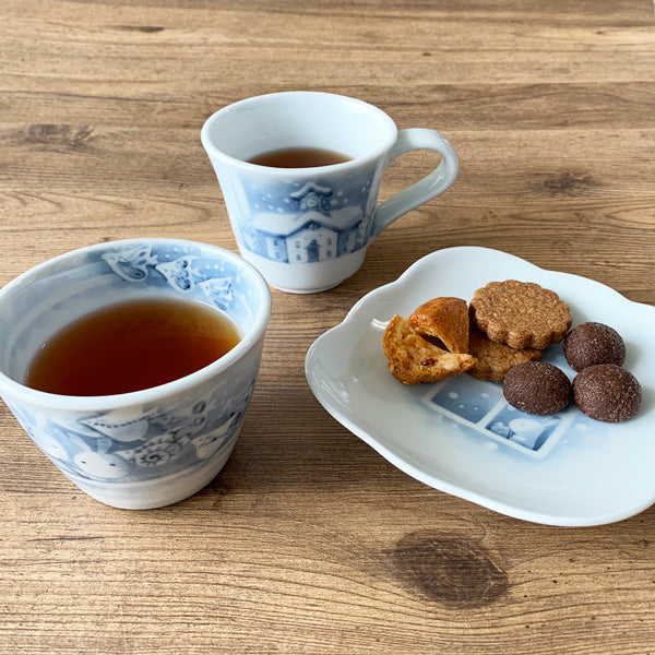 <北海道生活> 黒羽陶工房 水族館茶杯